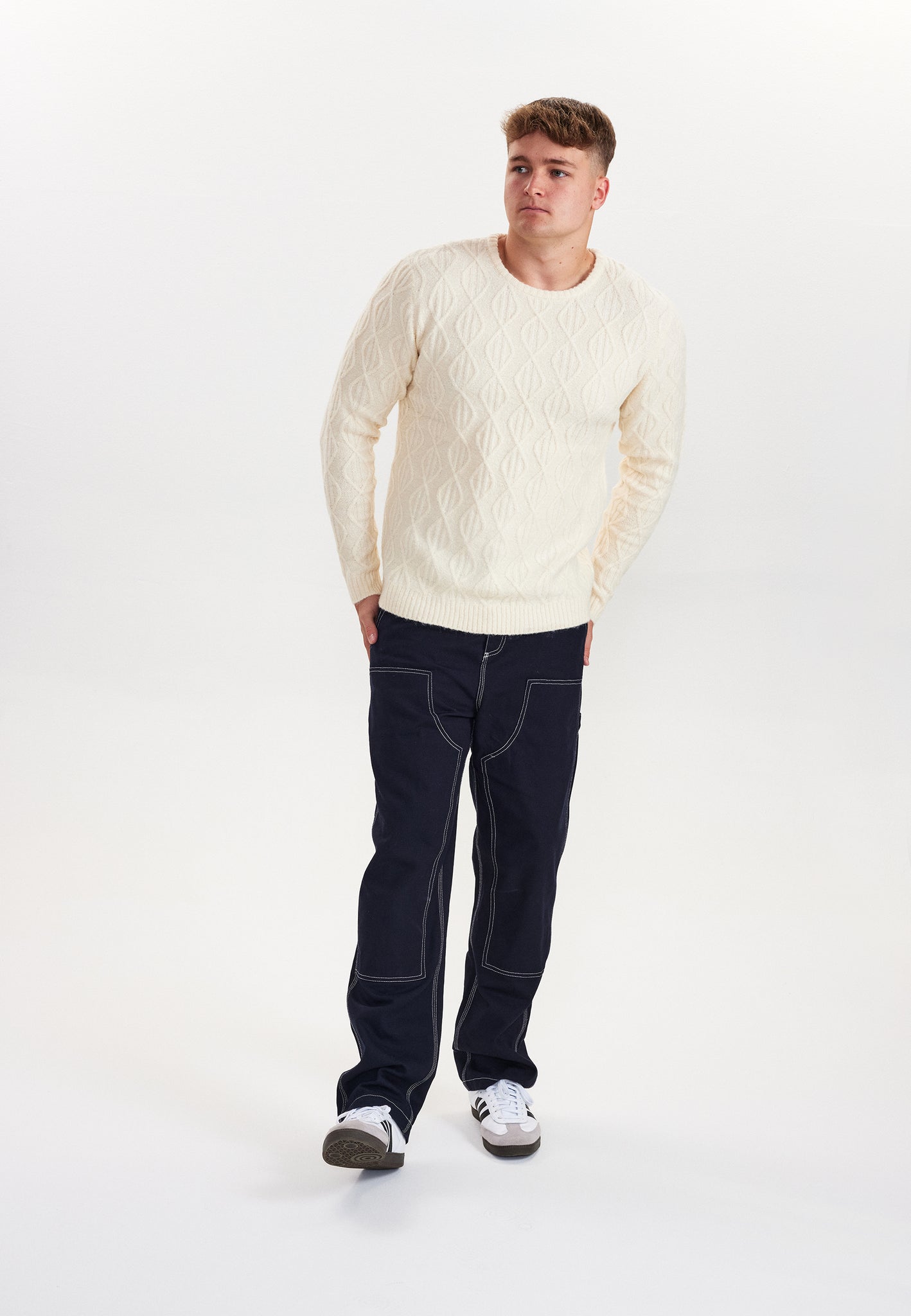 DXNMXRK. DX-Diego Knitwear Off white