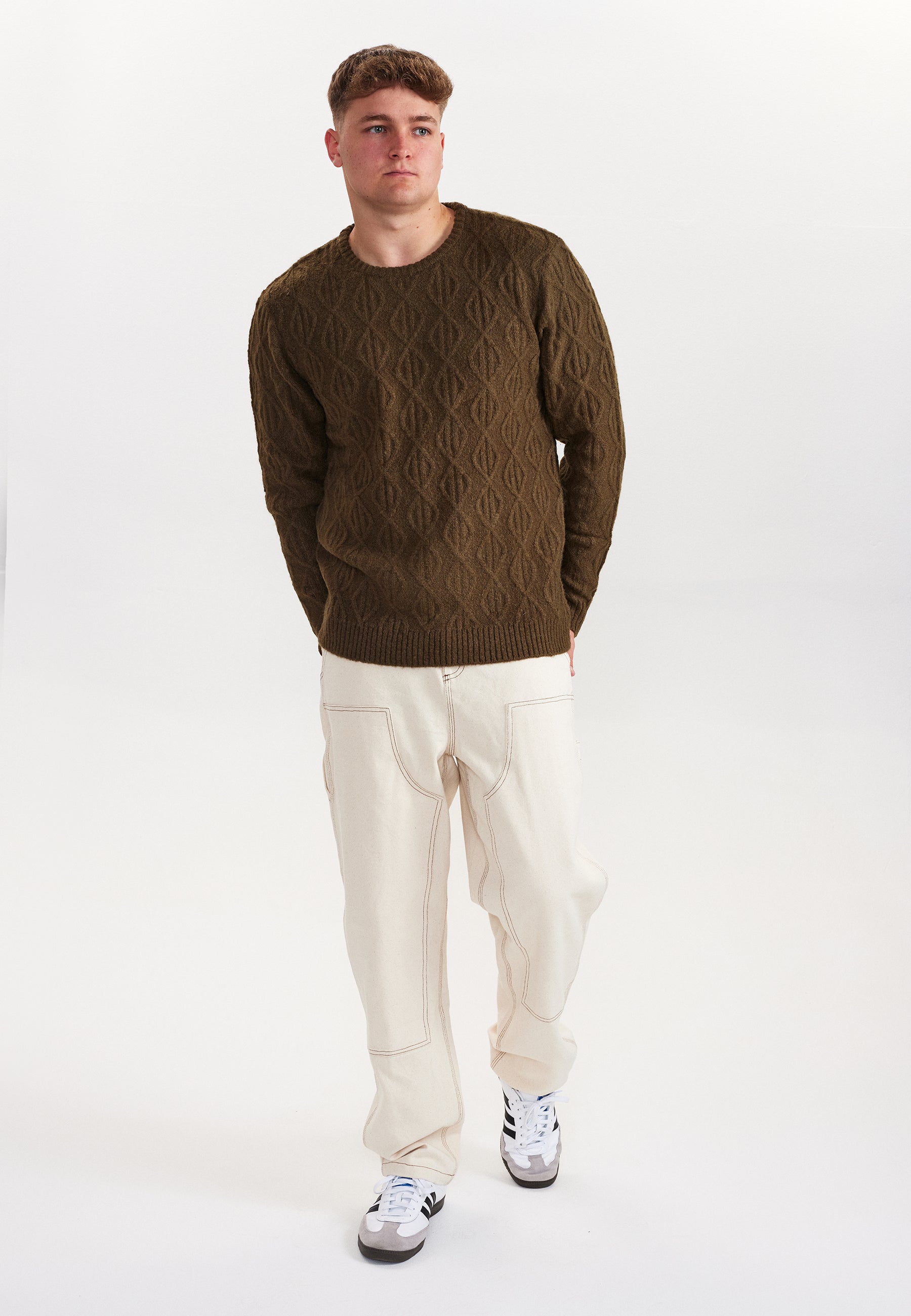 DXNMXRK. DX-Diego Knitwear Olive green