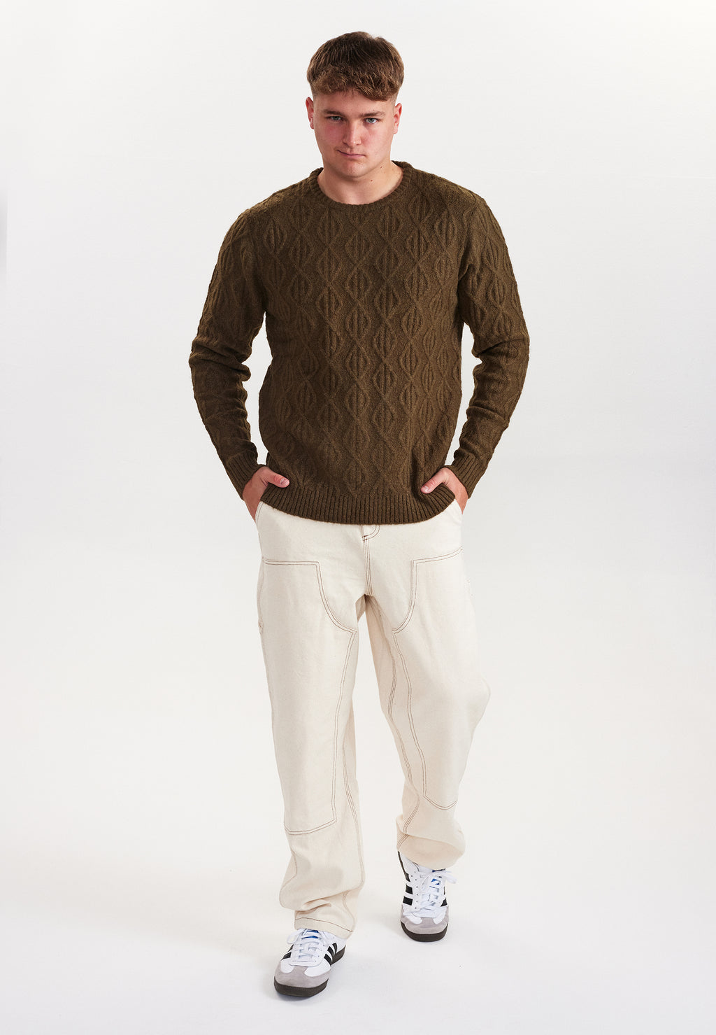 DXNMXRK. DX-Diego Knitwear Olive green