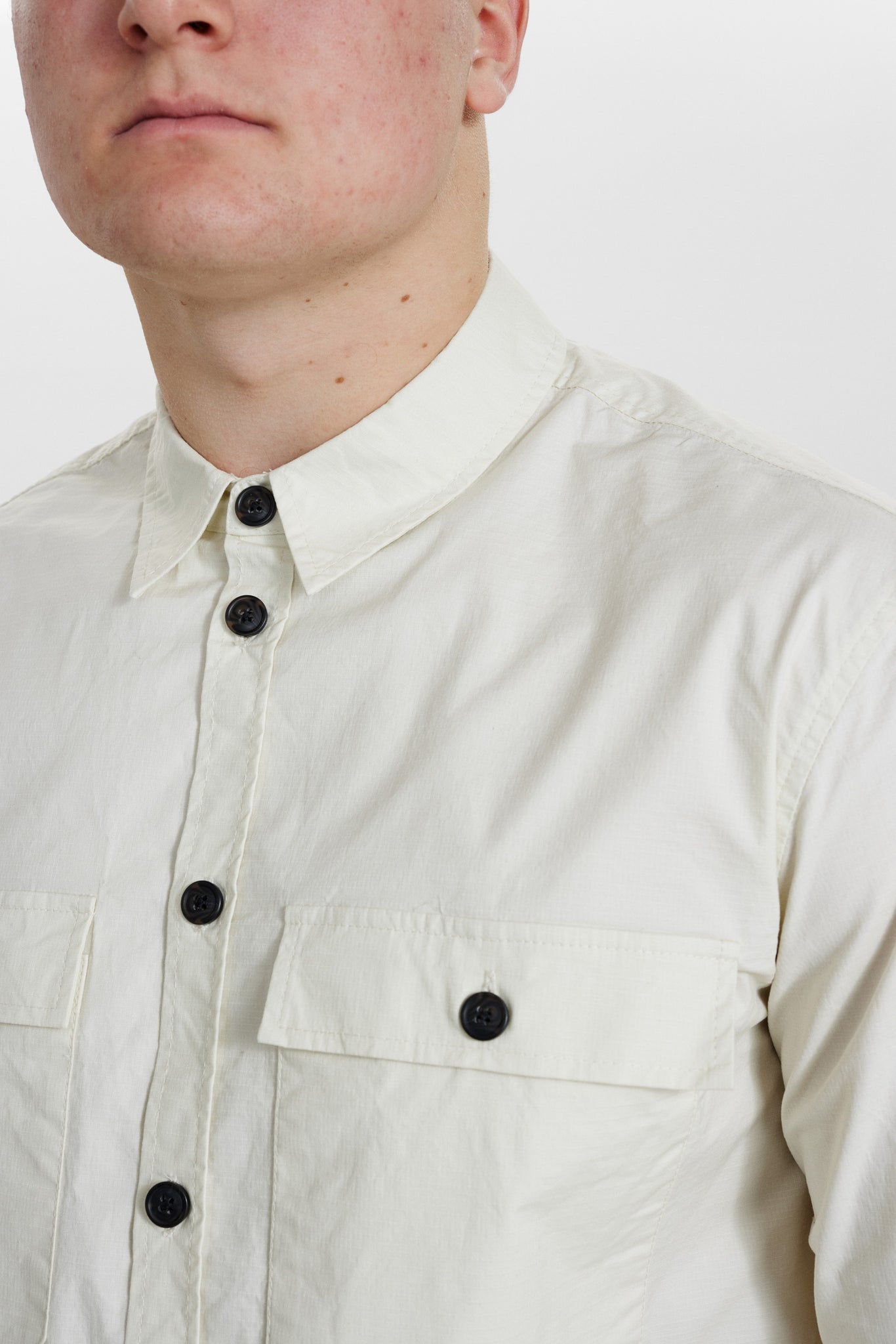 DXNMXRK. DX-espen Overshirt Off white