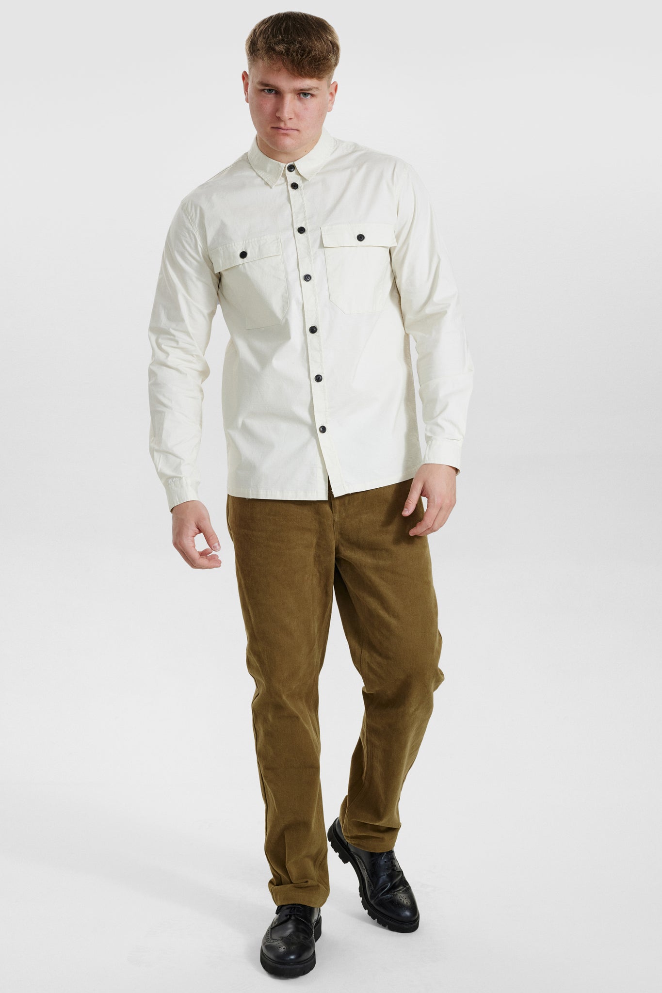 DXNMXRK. DX-espen Overshirt Off white