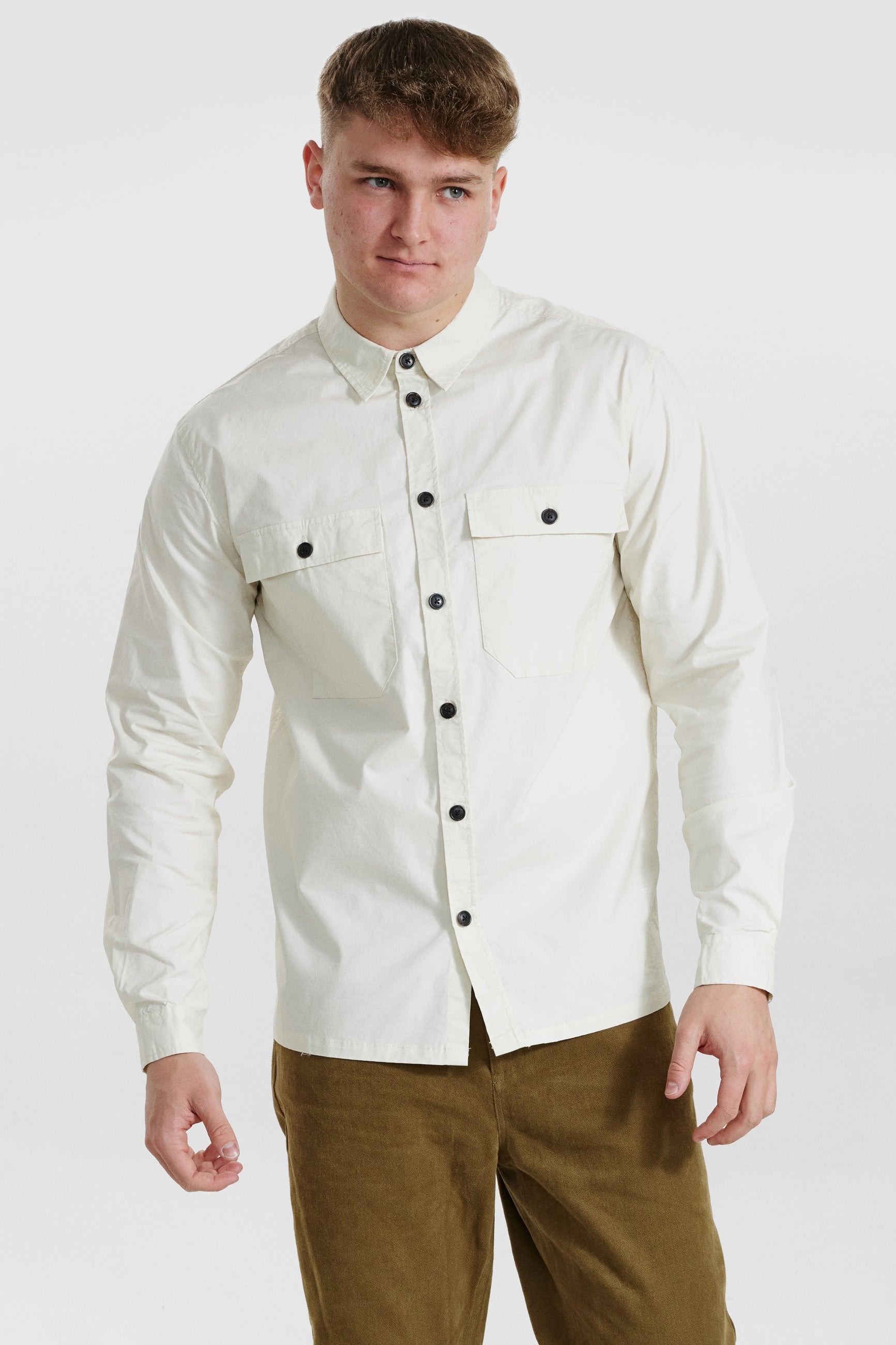 DXNMXRK. DX-espen Overshirt Off white