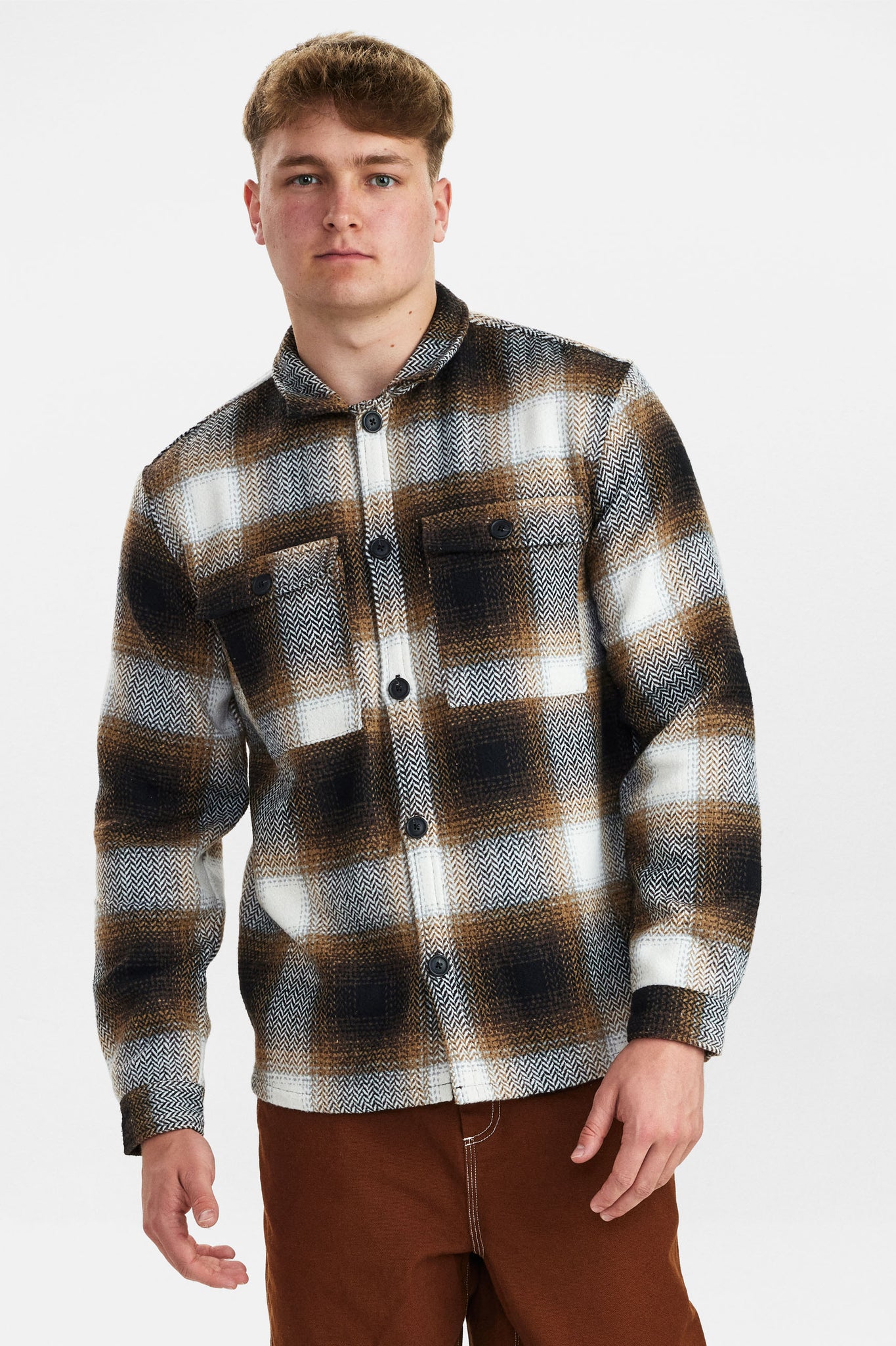 DXNMXRK. DXEbbi Overshirt Dark Brown