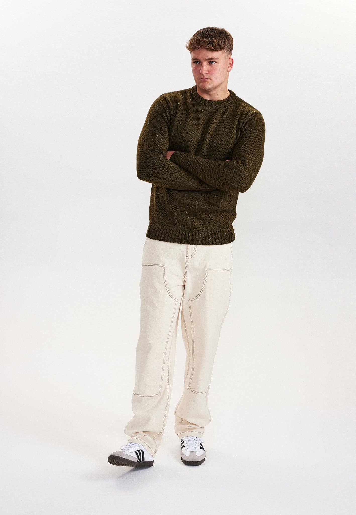 DXNMXRK. DXEbrahim Knitwear Army green