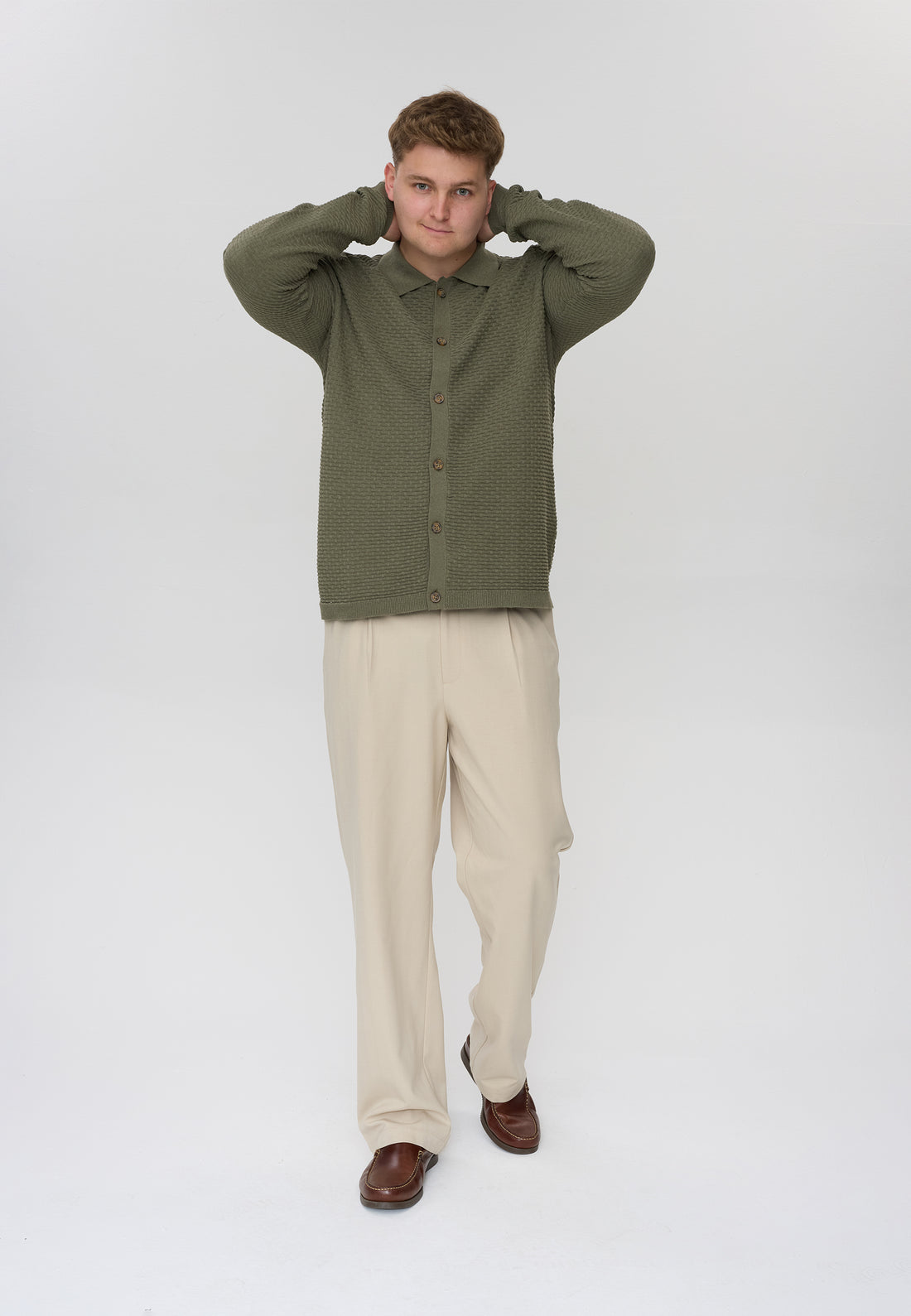 DXNMXRK. DXFabiano Knitwear Olive green