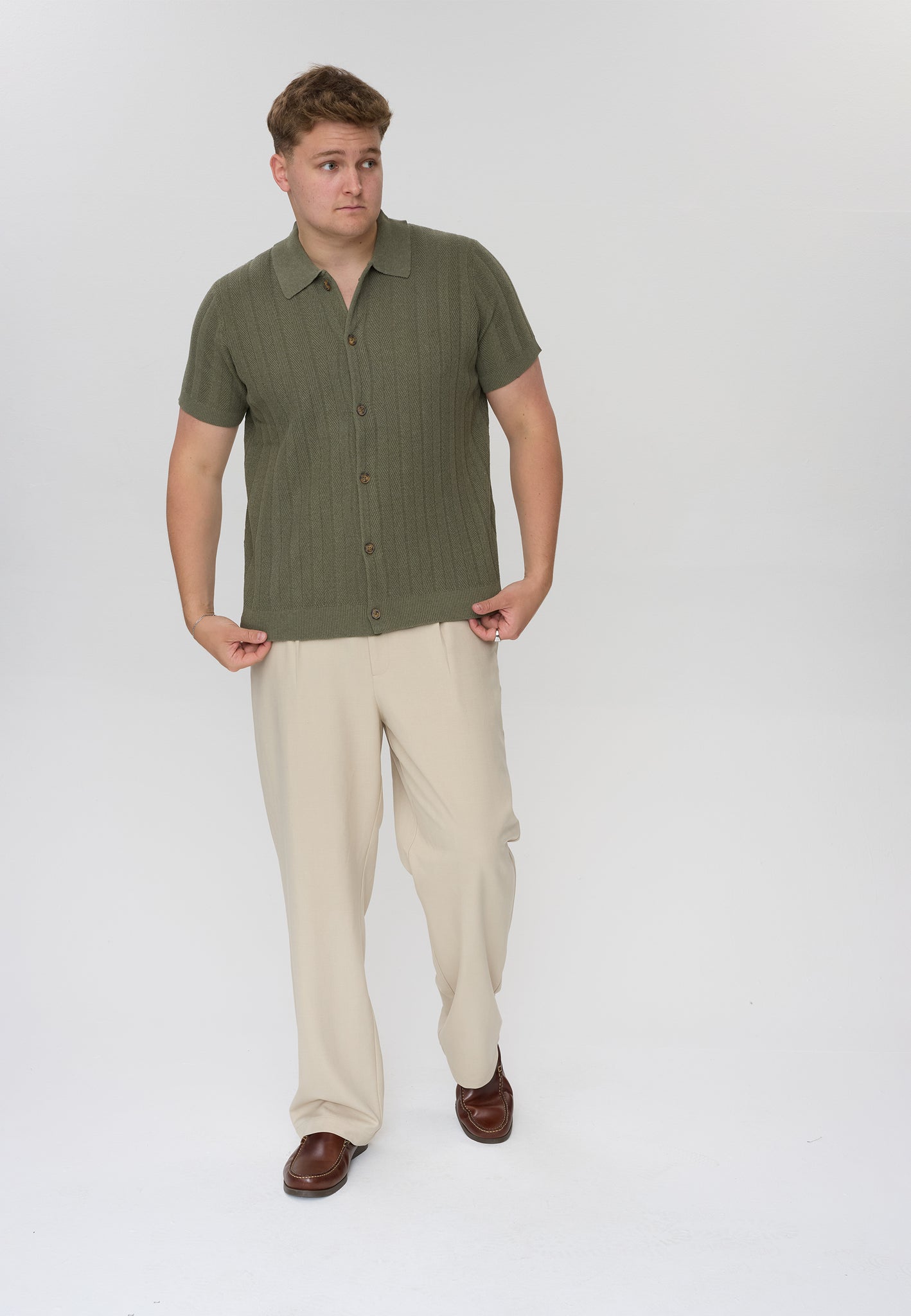 DXNMXRK. DXFalko Knitwear Olive green