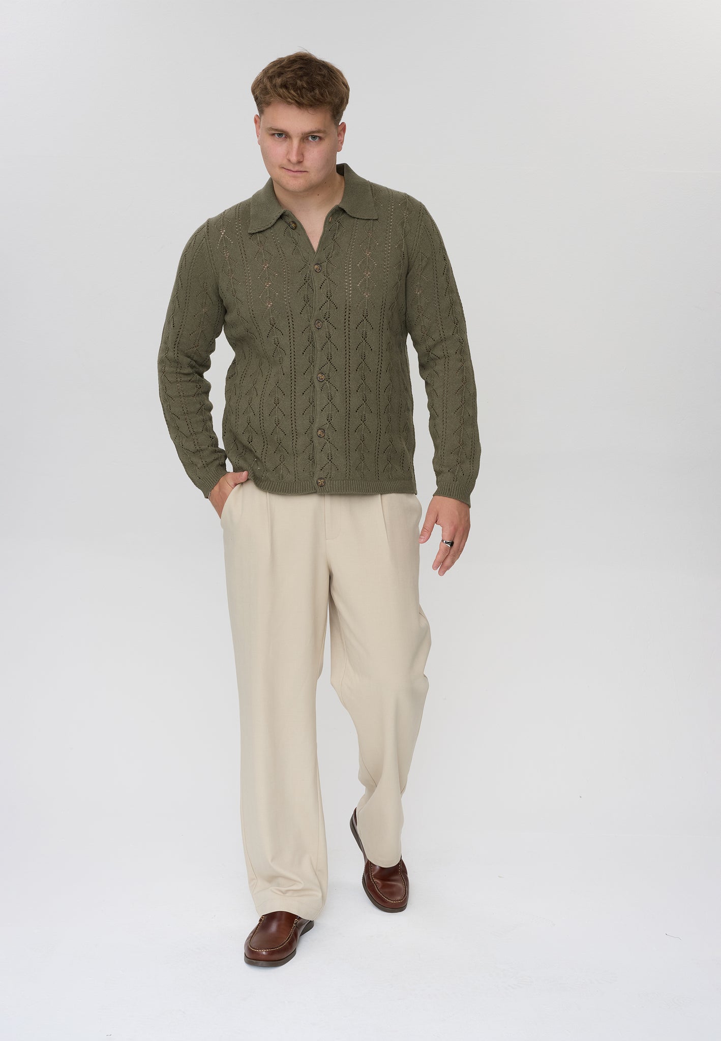 DXNMXRK. DXFini Knitwear Olive green
