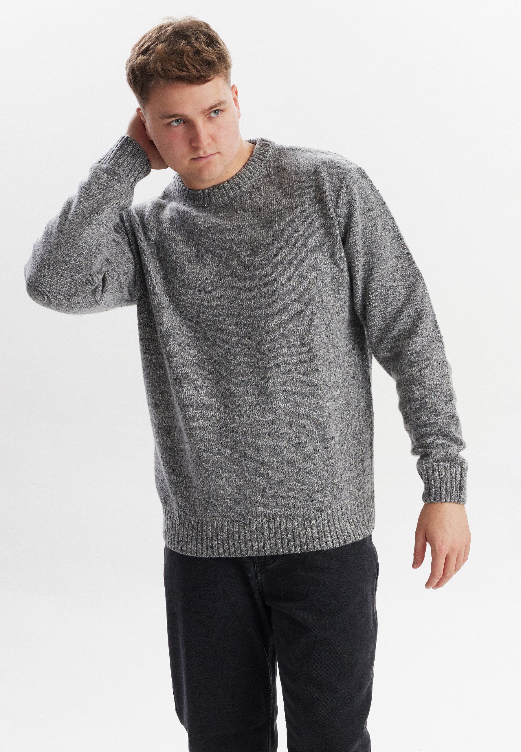 DXNMXRK. DXFolkvar Knitwear Grey