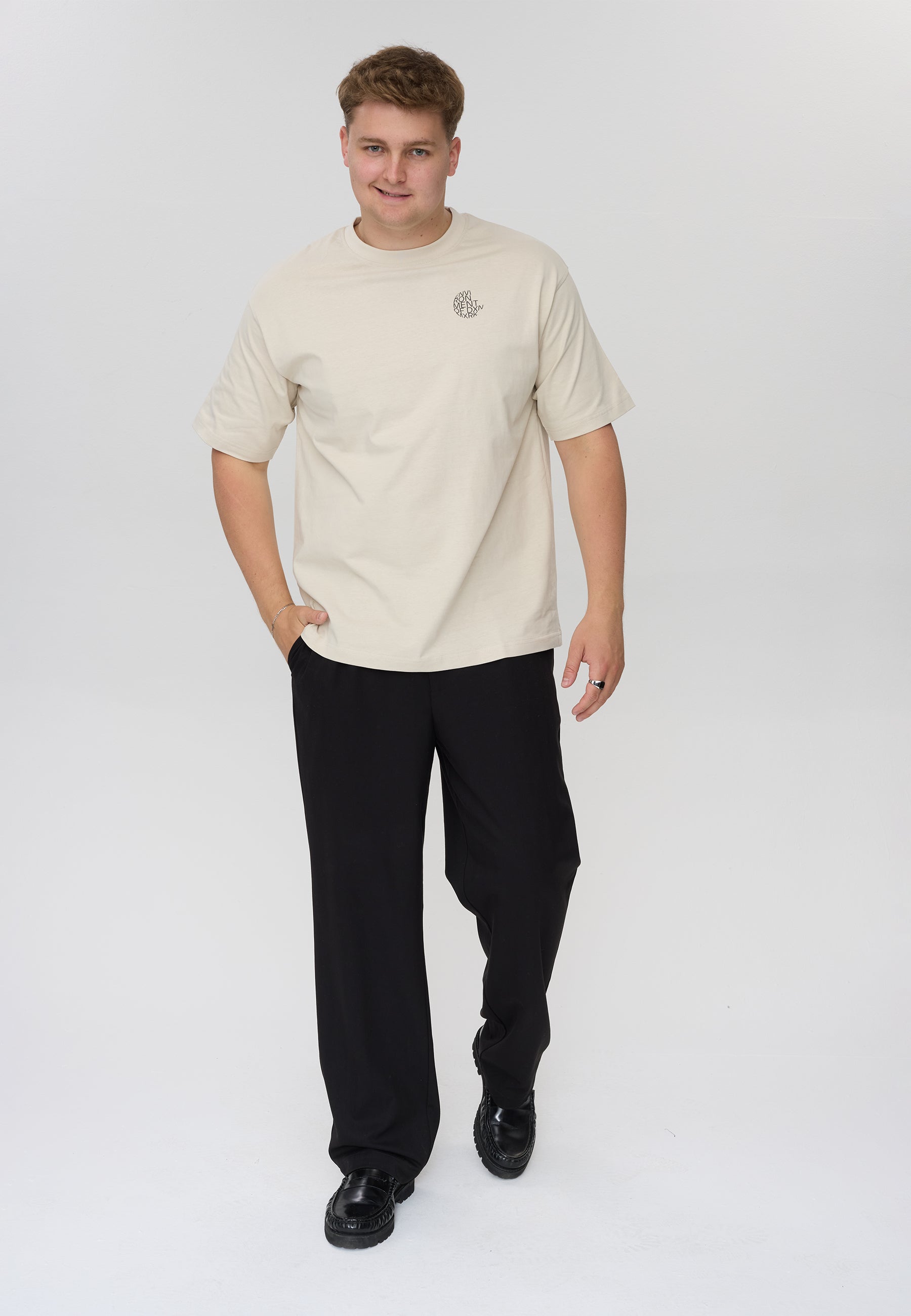 DXNMXRK. DXGafar T-shirt Beige