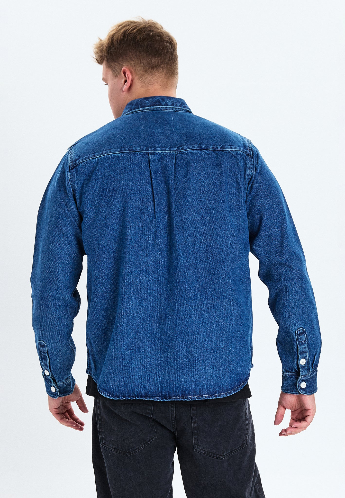 DXNMXRK. DXfabian Overshirt Blue