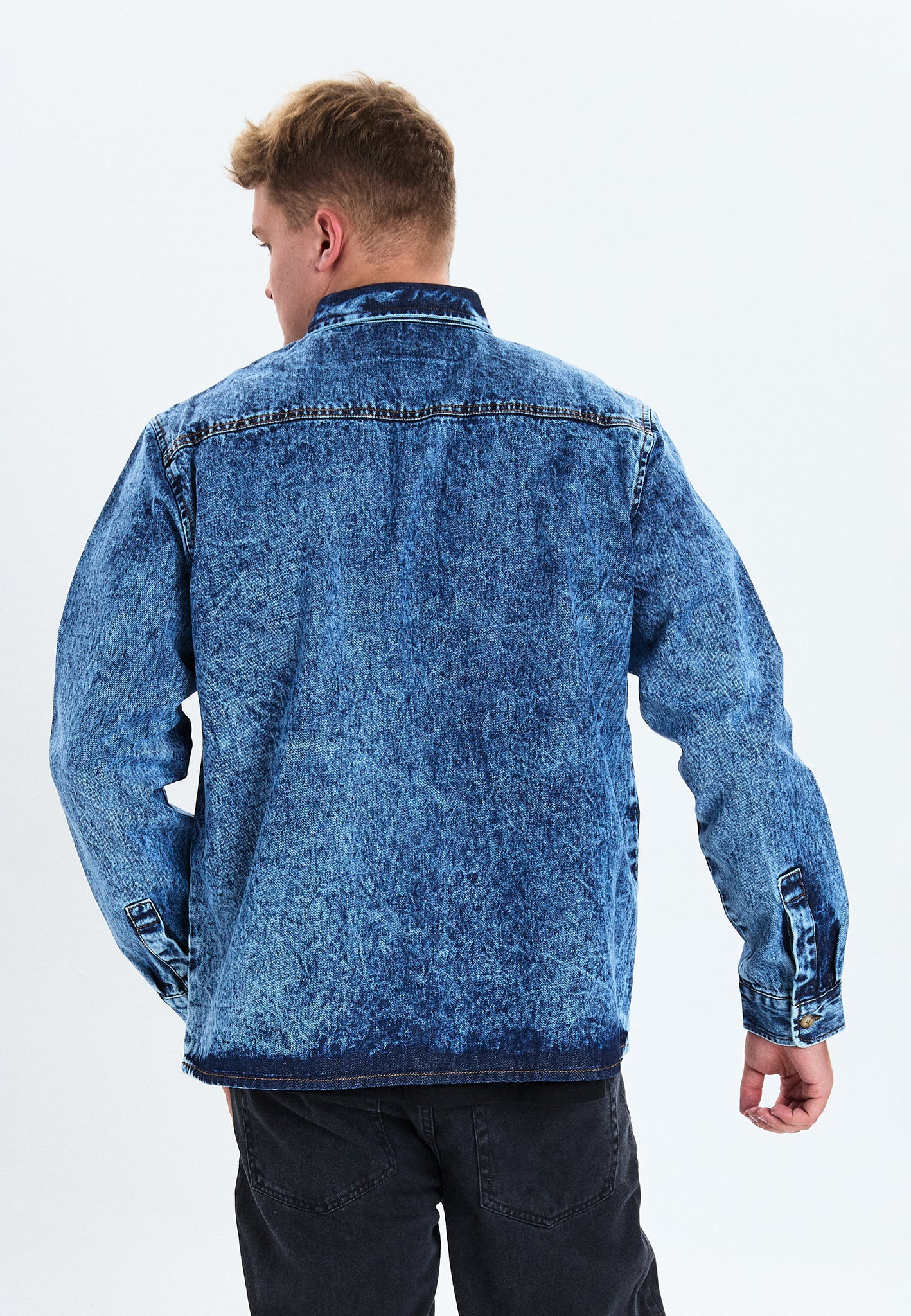 DXNMXRK. DXfalk Overshirt Blue