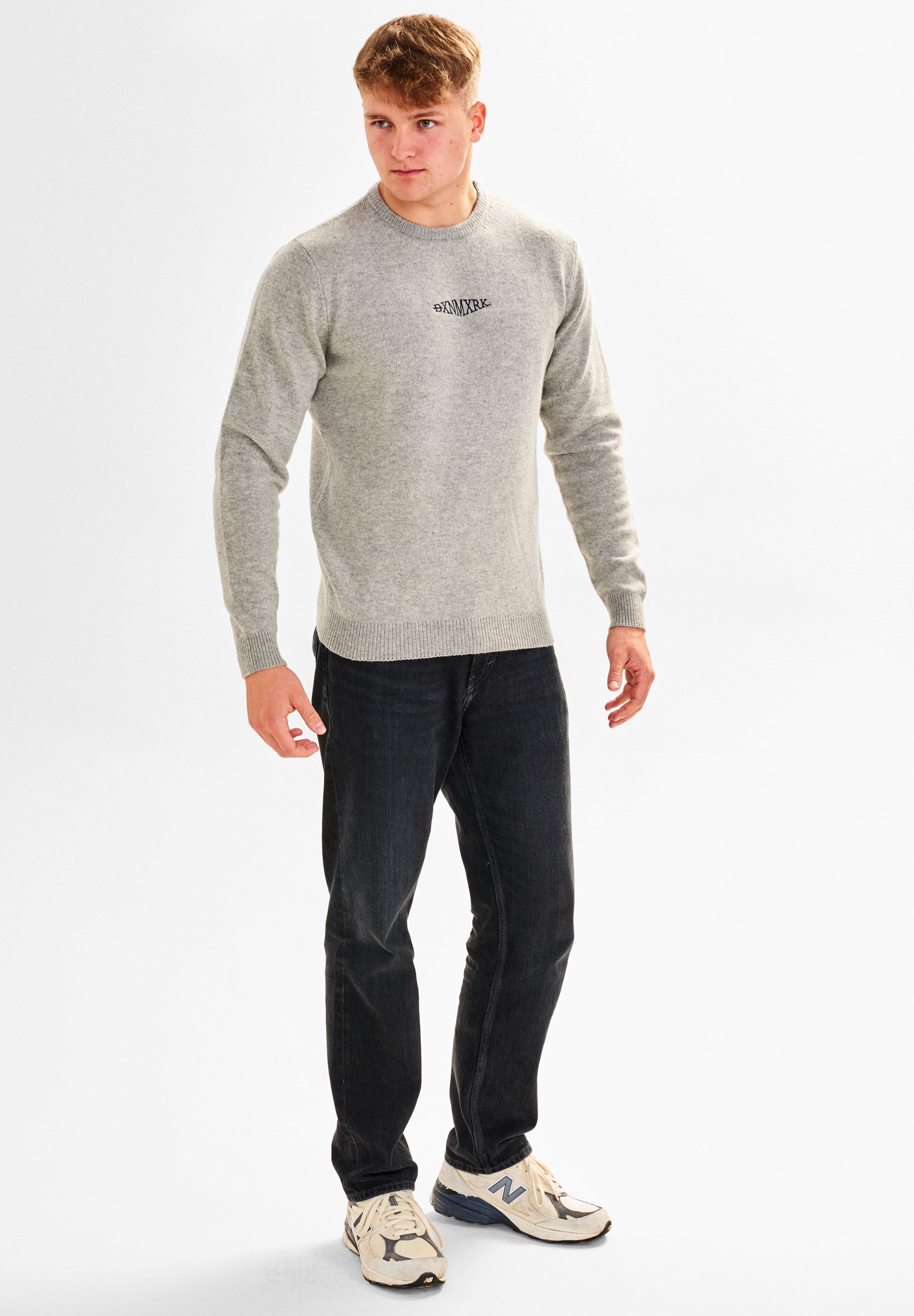 DXNMXRK. DX-Bernhard Knitwear grey melange