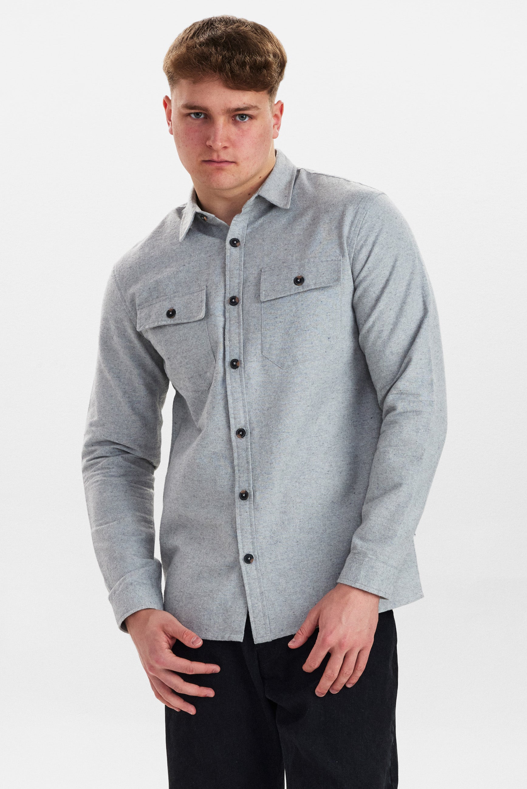 DXNMXRK. DX-Cornel Overshirt Mirage Grey