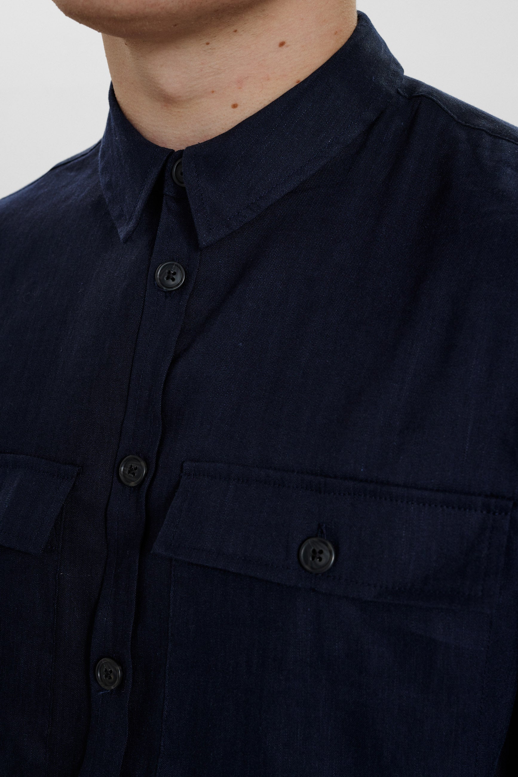 DXNMXRK. DX-Eggert Overshirt navy