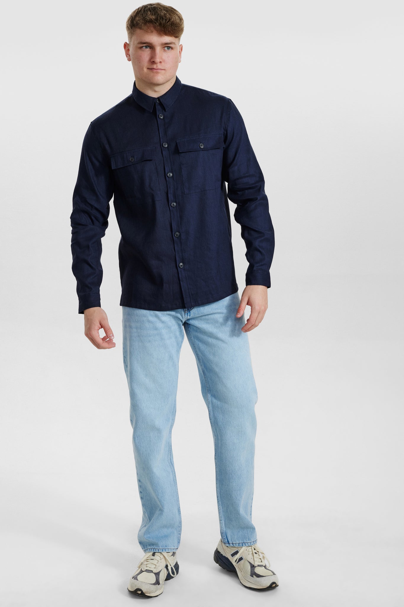 DXNMXRK. DX-Eggert Overshirt navy