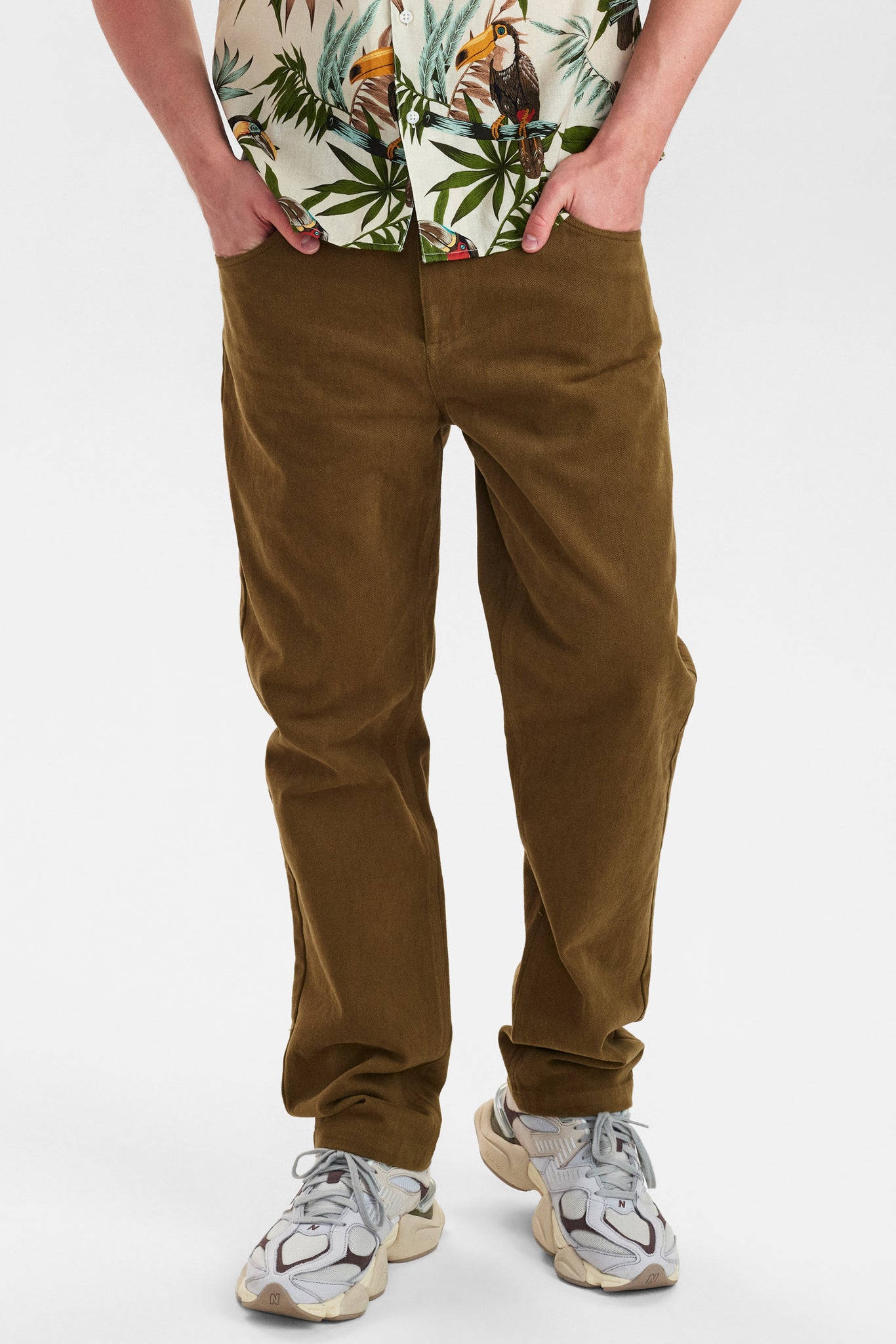 DXNMXRK. DX-Elton Pants Olive green