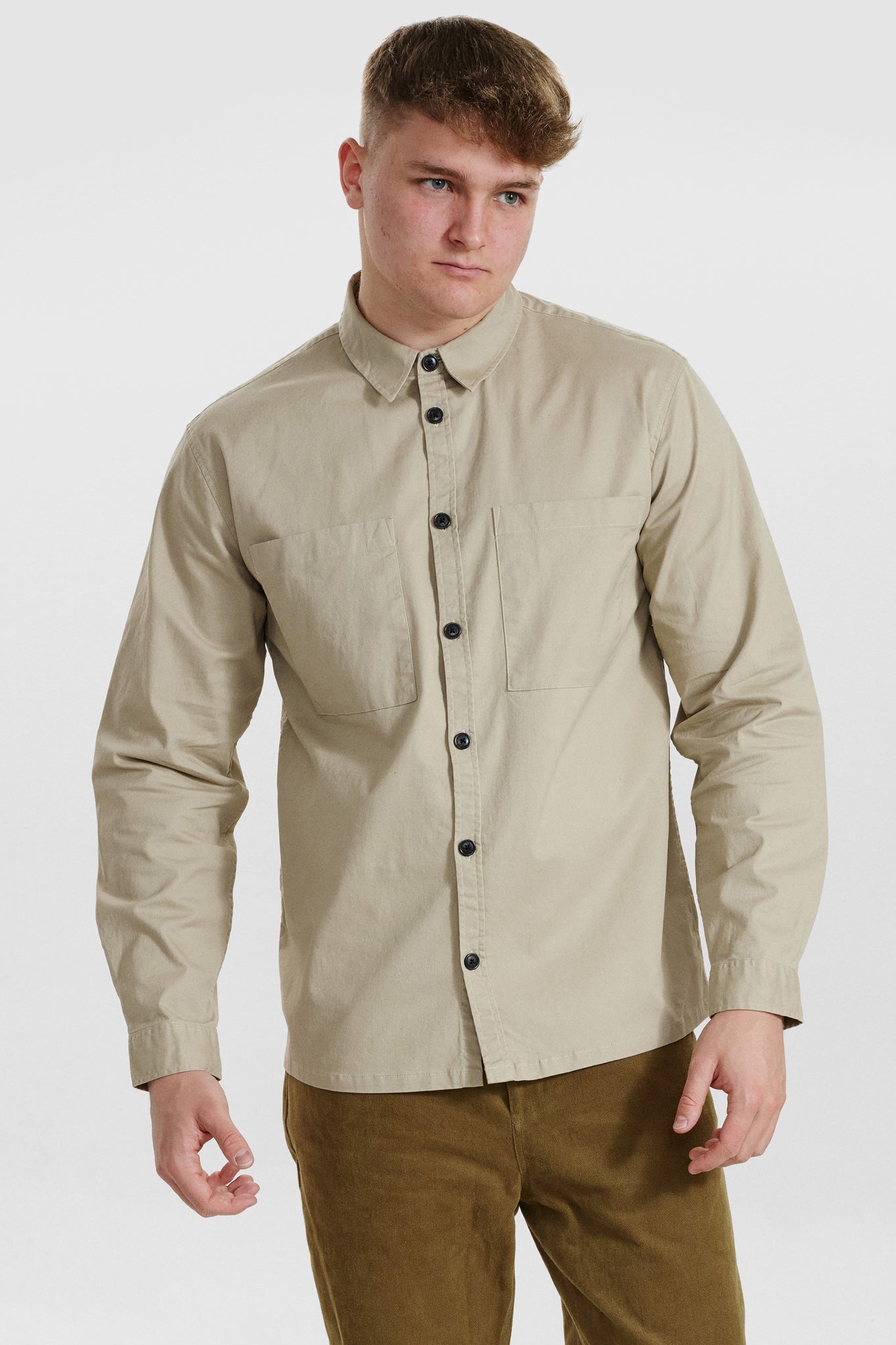 DXNMXRK. DX-Elwin Overshirt Sand