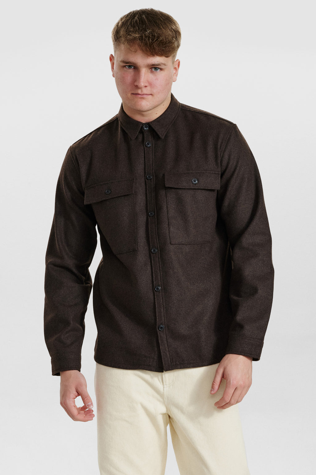 DXNMXRK. DX-Emil Overshirt Dark Brown