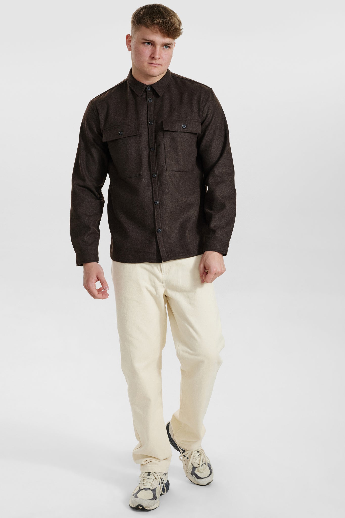 DXNMXRK. DX-Emil Overshirt Dark Brown