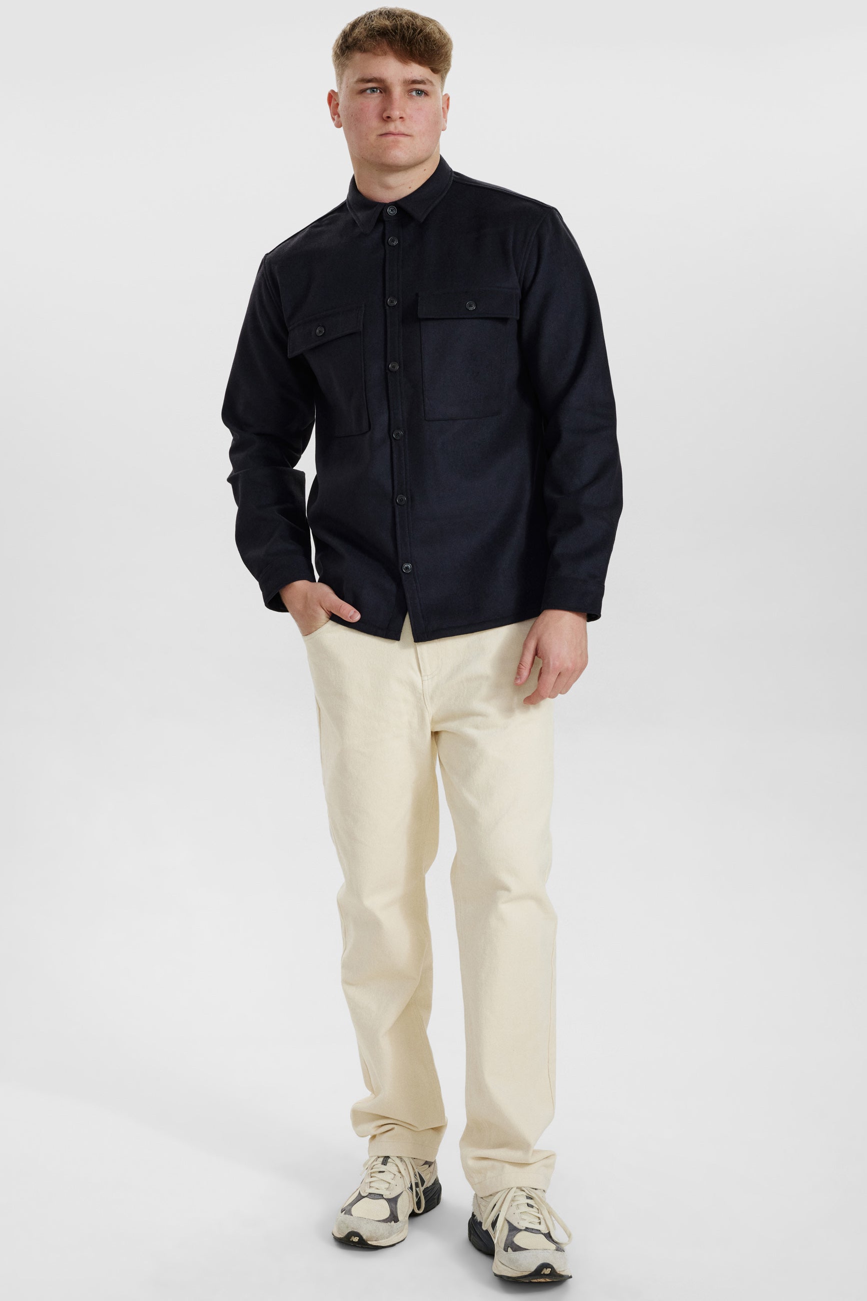 DXNMXRK. DX-Emil Overshirt Dark navy