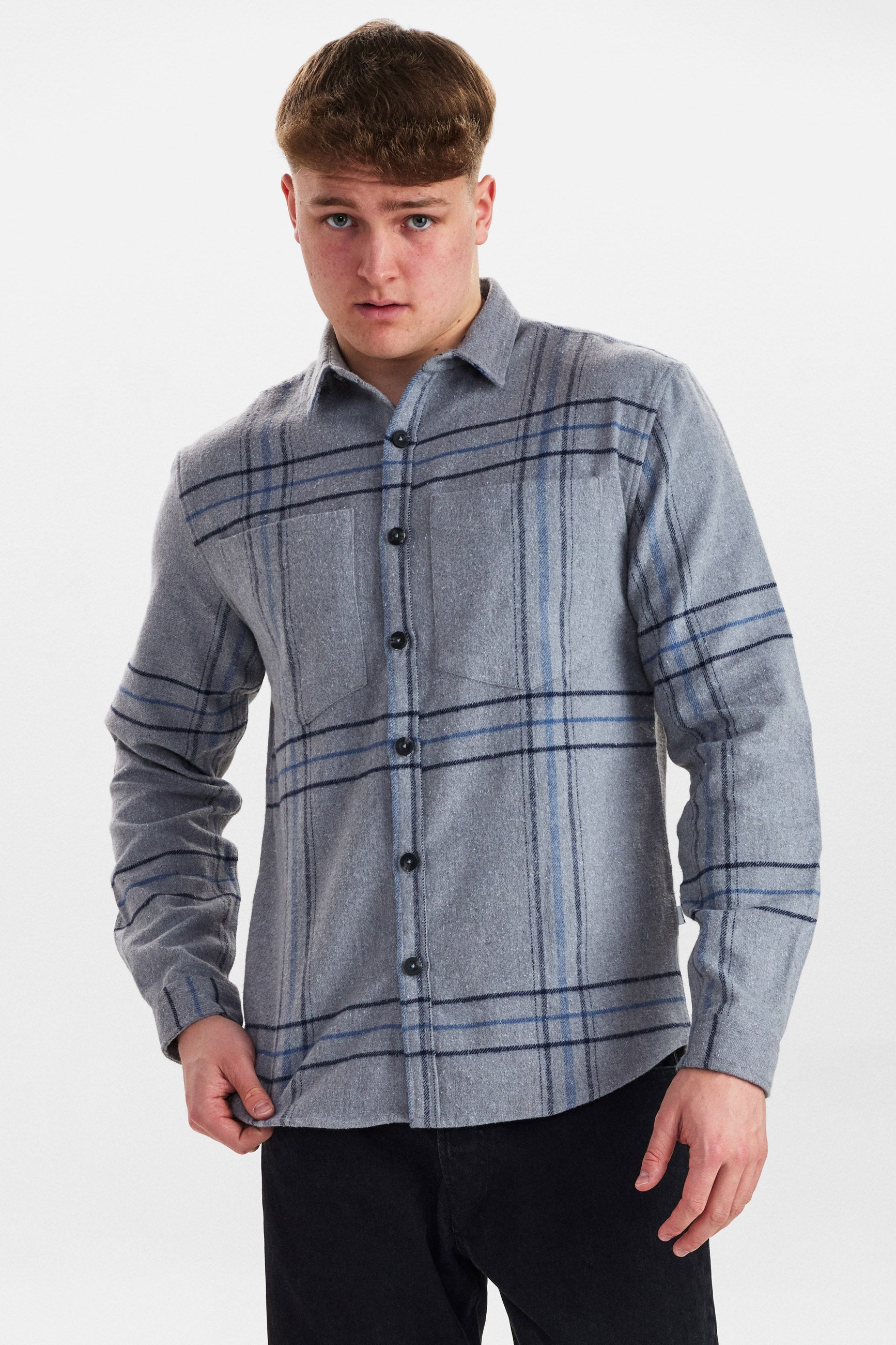 DXNMXRK. DX-Ervin Overshirt Grey