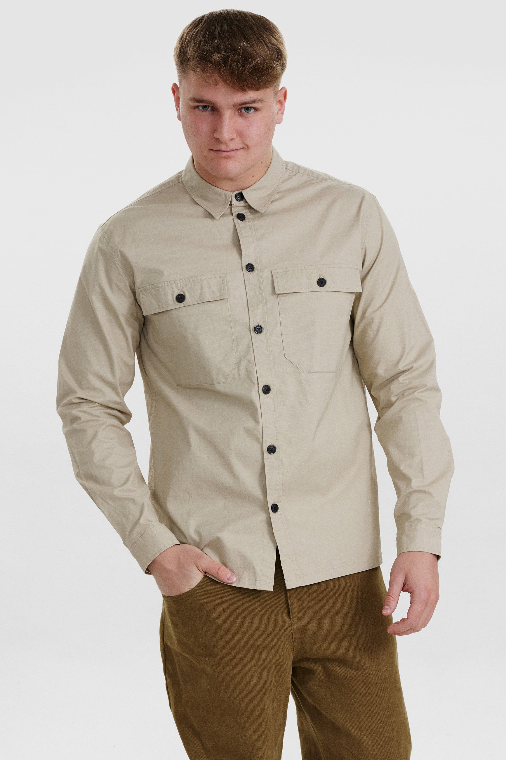 DXNMXRK. DX-espen Overshirt Sand