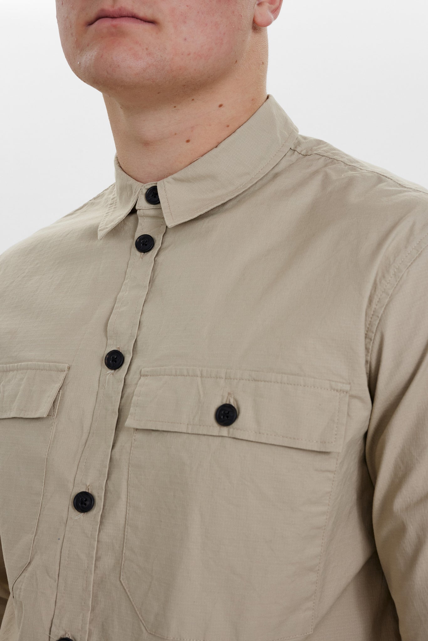 DXNMXRK. DX-espen Overshirt Sand